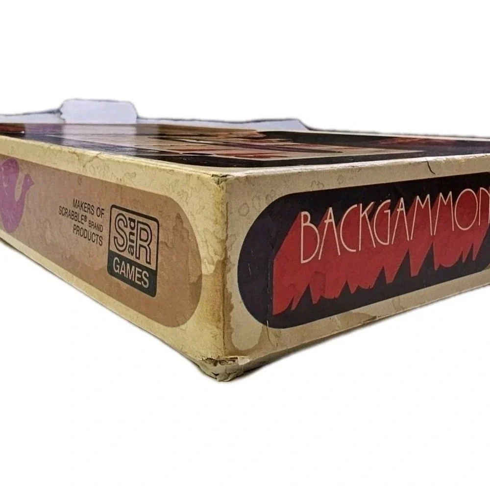 Vintage 1975 Selchow & Righter Backgammon Board Game Retro Bird Design No 1109 - Picture 7 of 11